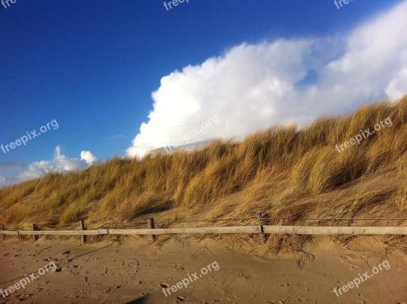 Dunes Clouds Beach Free Photos