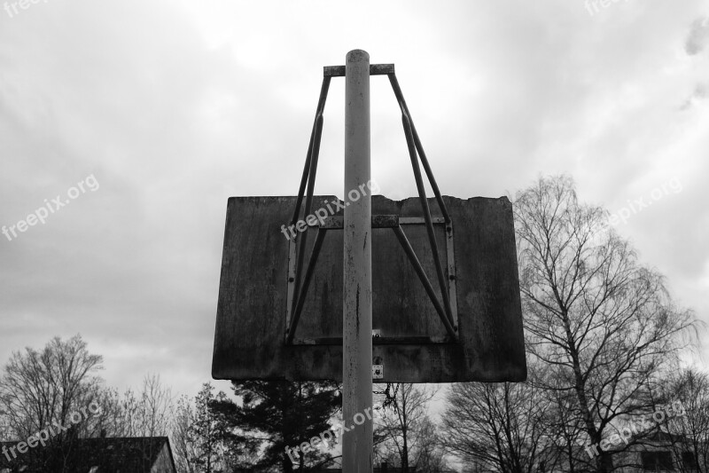 Landscape Black White Basketball Free Photos