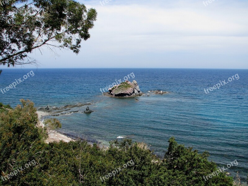 Cyprus Sea Mediterranean Nature Landscape