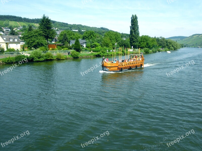 Mosel Viking Ship Northern Men Icelanders Replica