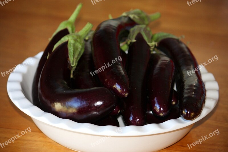 Eggplant Aubergine Vegetable Food Vegetarian