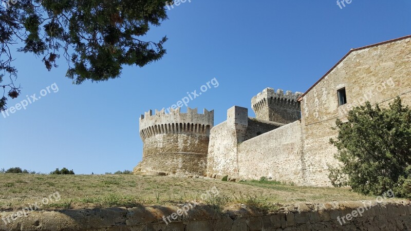 Tuscany Populonia Piombino Castle Europe