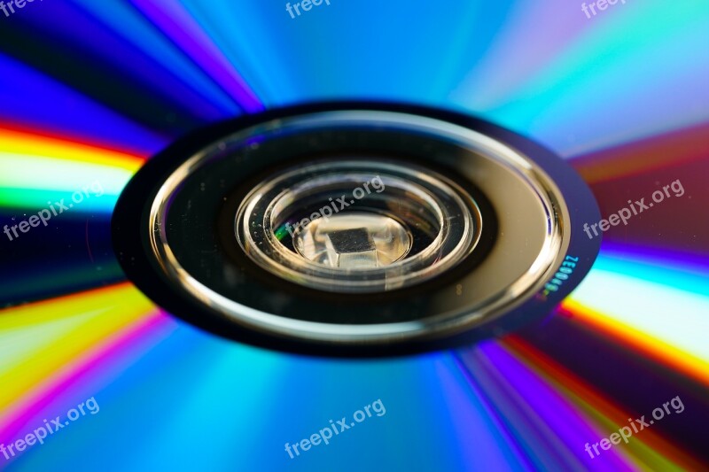 Cd Macro Disc Reflection Light