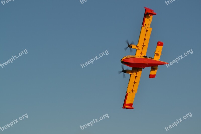 Canadair Firefighting Plane Croatia Dalmatia Fire Free Photos