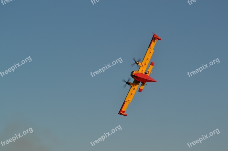 Canadair Firefighting Plane Croatia Dalmatia Fire Island