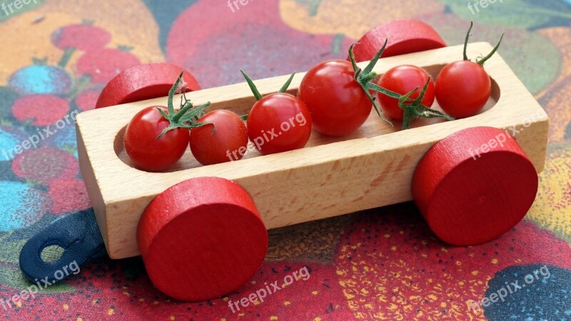 Cocktailtomaten Red Ripe Wooden Toys Free Photos