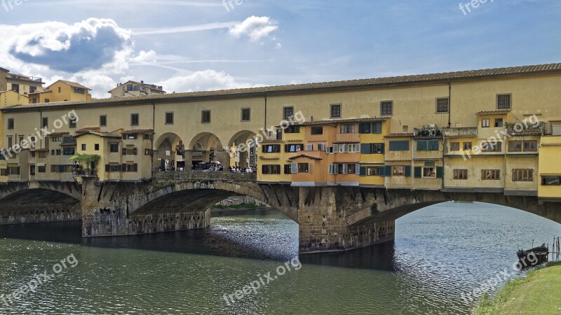 Italy Florence Firenze Ponte Vecchio Bridge