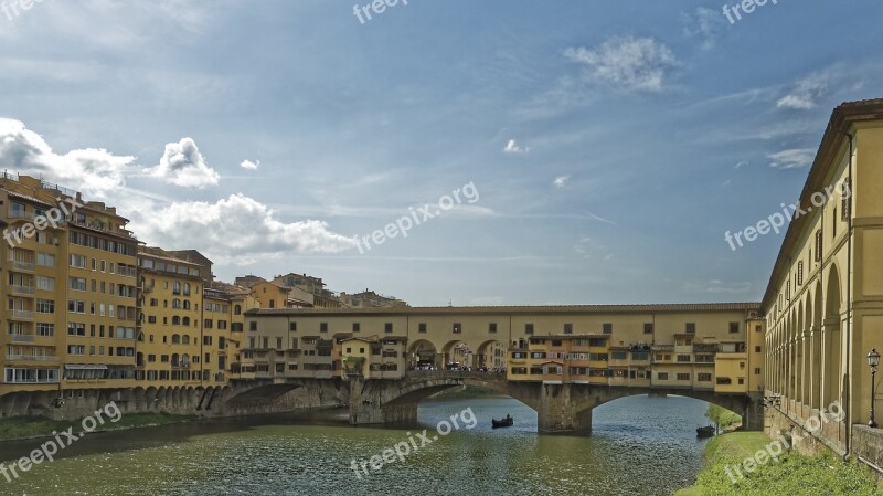 Italy Florence Firenze Ponte Vecchio Bridge