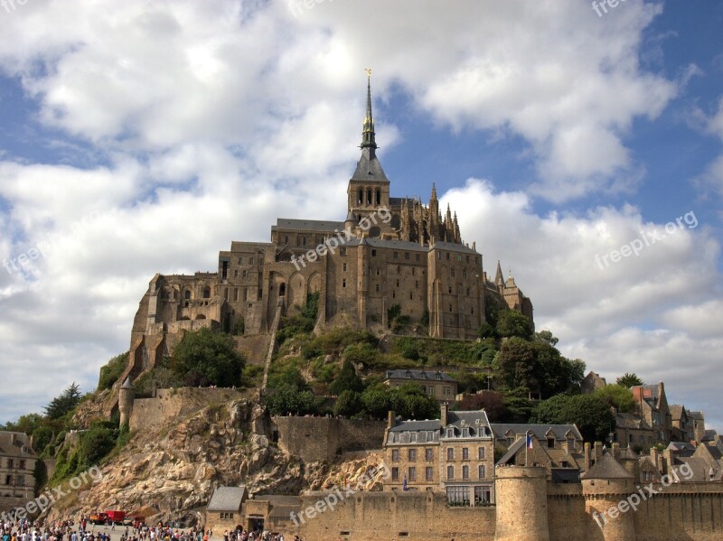 France Mt Saint Michel Normandy Coast