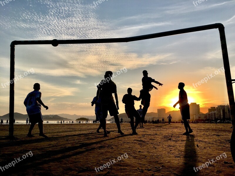 Football Beach Summer Young White