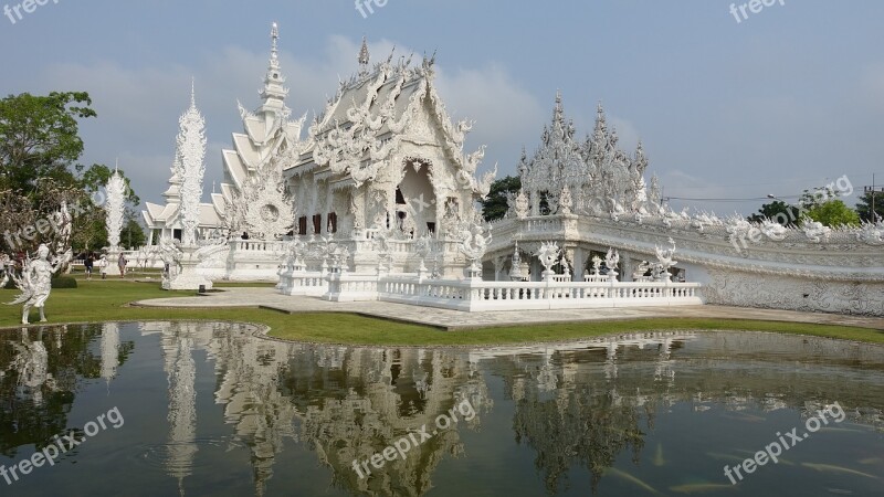 The White Temple Chiang Rai Thailand Free Photos