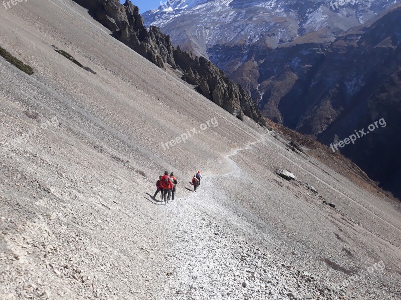 Tilicholake Trekking Nepal Himalayas Mountains