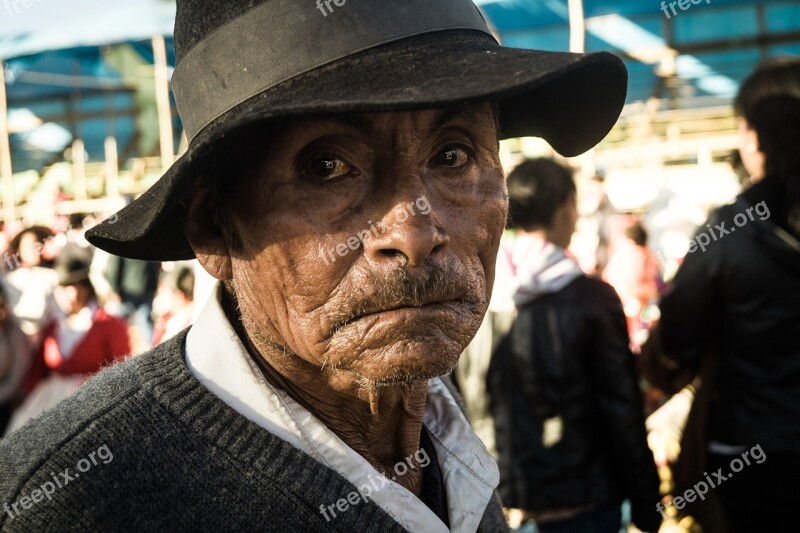 Old Age Festival Oldman Peruvian Lightandshadow