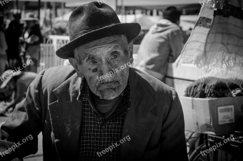 Old Age Blancoynegro Portrait Blackandwhite Oldman