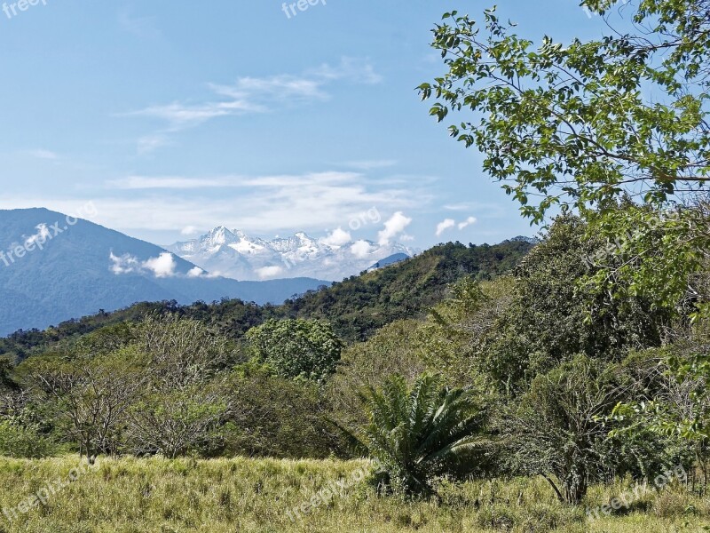 Colombia Cordillera Mountains Landscape Nature