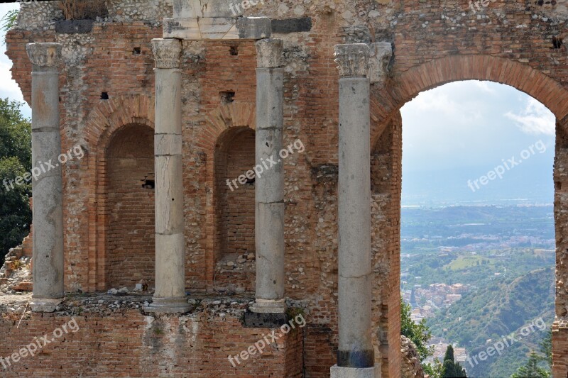 Italy Sicilie Taormina Free Photos