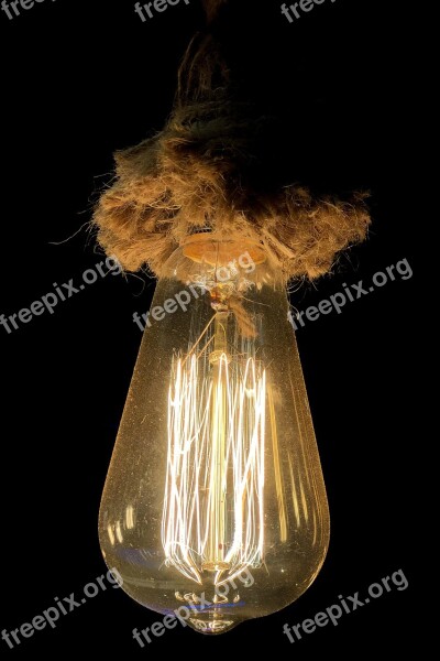 Edison Bulb Light Rope Lamp