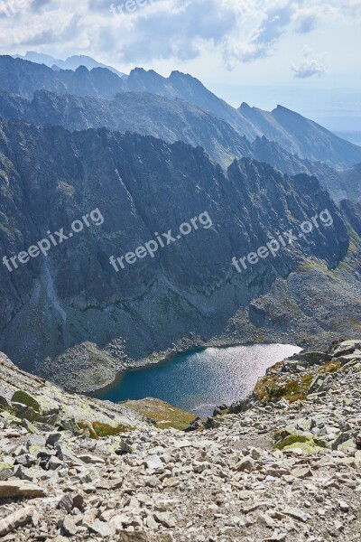 Mountains Hills Nature Rocks Water Pleso