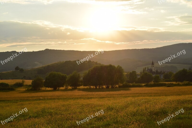 Sunset Landscape K Nature Day S