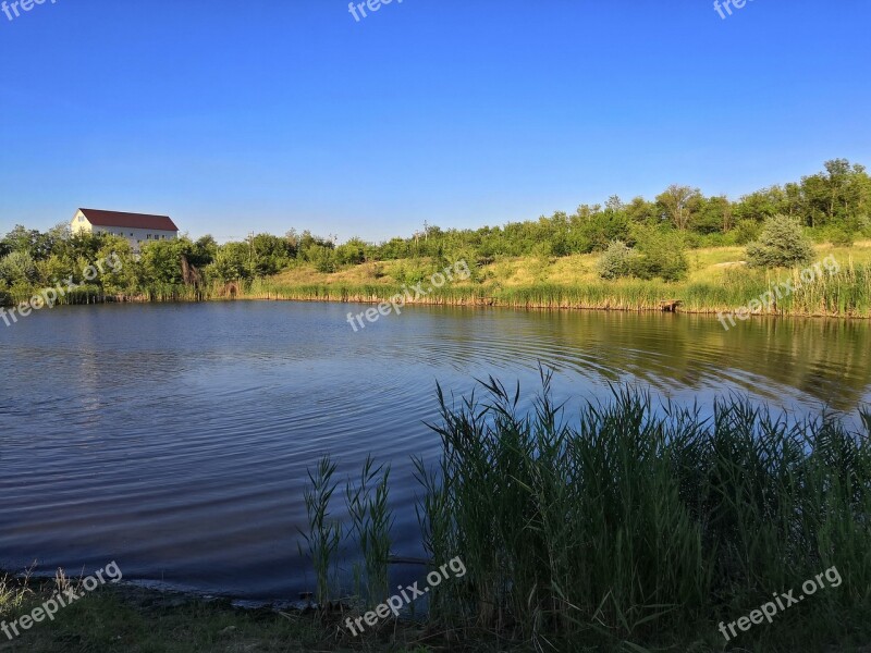 Circles Water Body Of Water Pond Lake