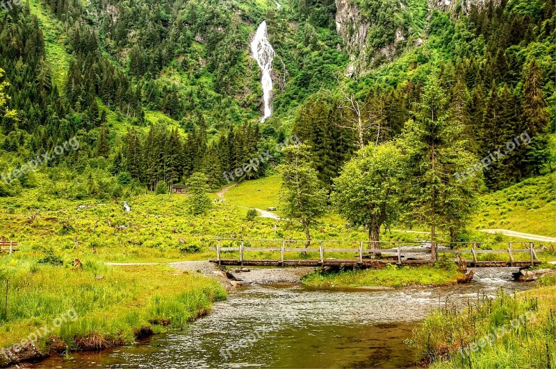 Austria Lake Constance Schladming Waterfall Water