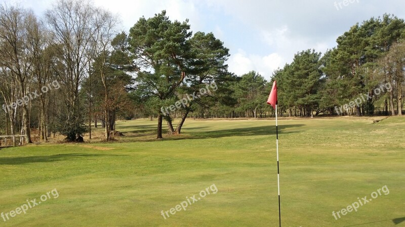 Golf Course Flag Hole Fairway