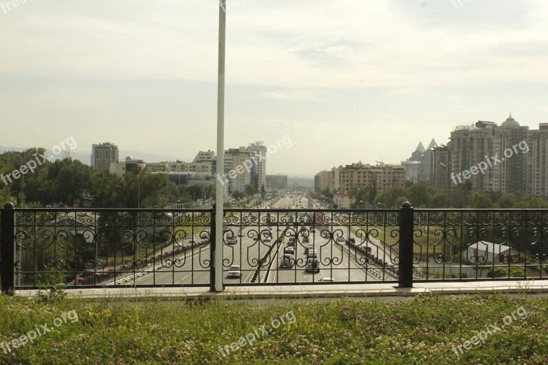 Almaty Bridge Al-farabi Kazakh National University East Irkutsk Ring Free Photos