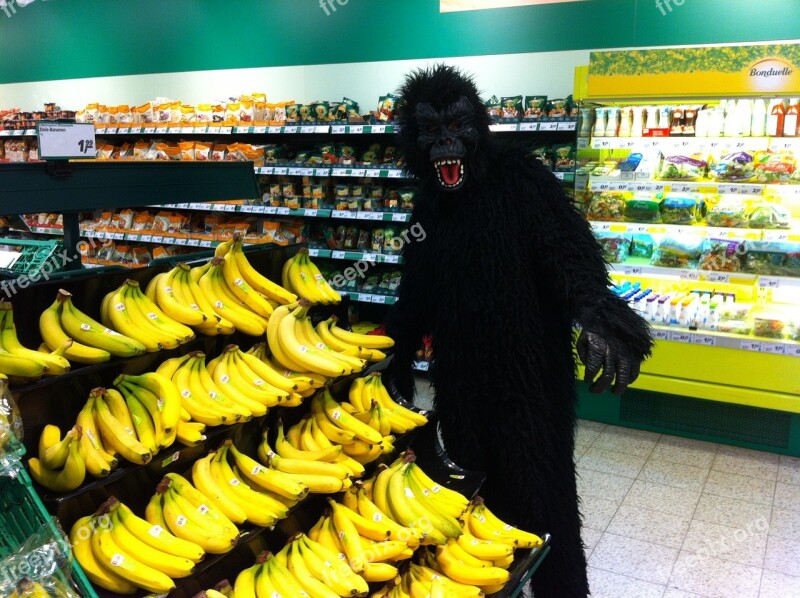 Monkey Banana Costume Supermarket Free Photos