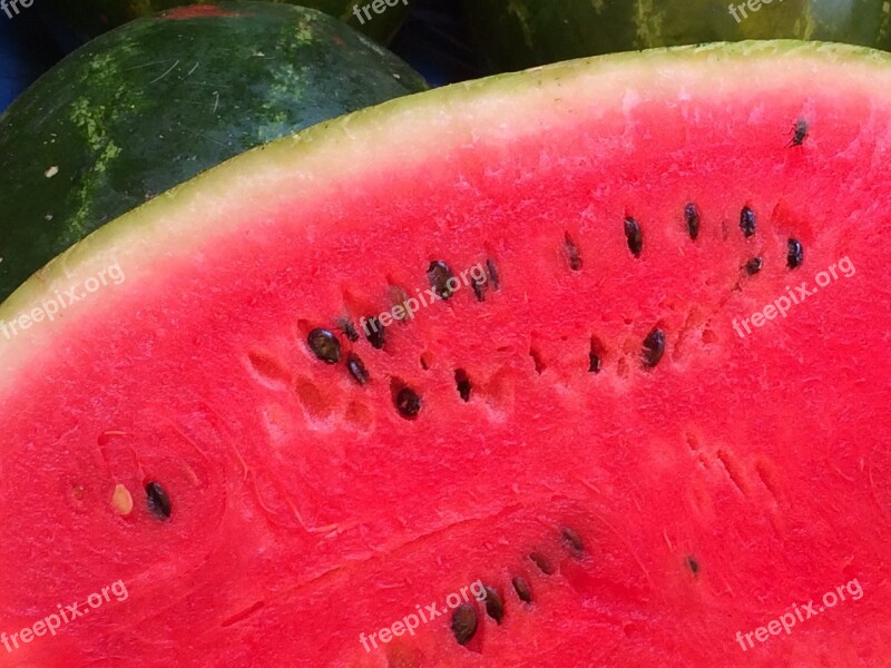 Watermelon Fruit Red Green Food