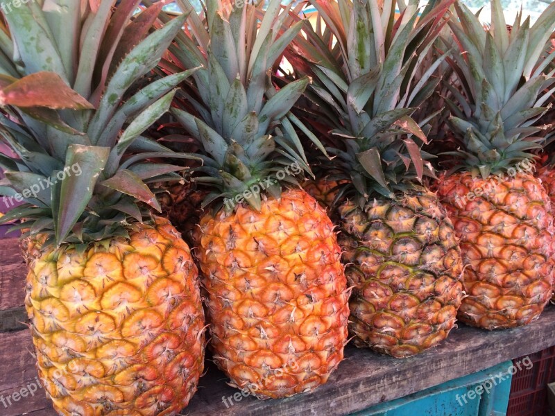 Pineapple Fruit Market Fresh Food