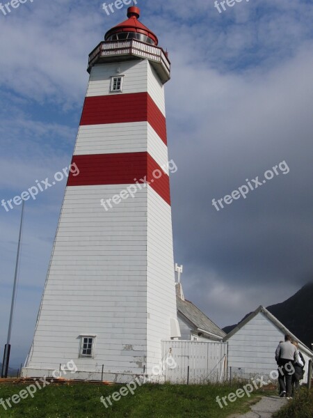 Lighthouse Blue Sky Landscape Coast Tower