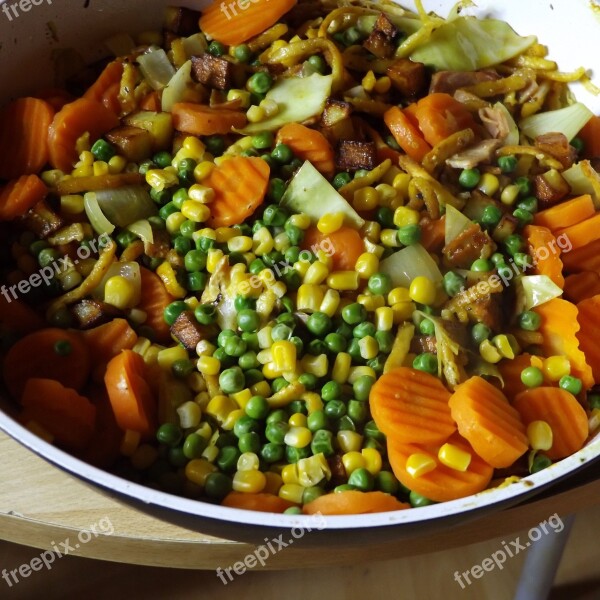 Vegetables Pan Food Delicious Eat