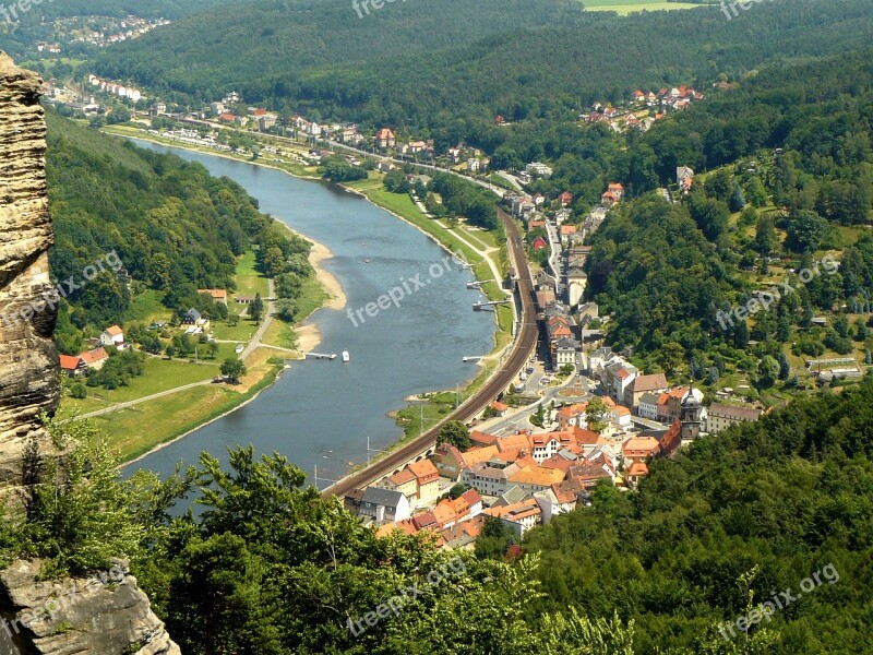 Elbe Fortress Doncaster Saxon Switzerland Sandstone Mountain Fortress