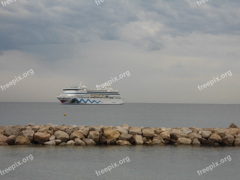 Ship Sea Seafaring Aida Cruise