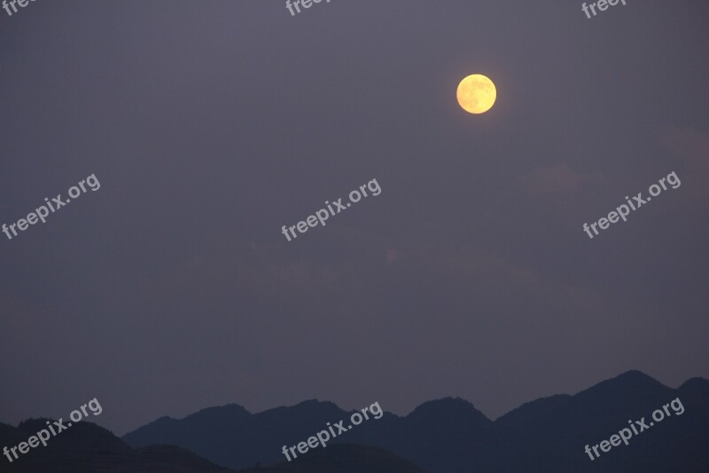 Guizhou Moon Mid-autumn Festival Free Photos