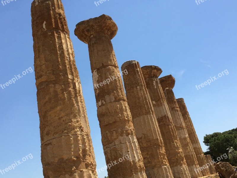 Sicily Ruins Italy Architecture Ancient