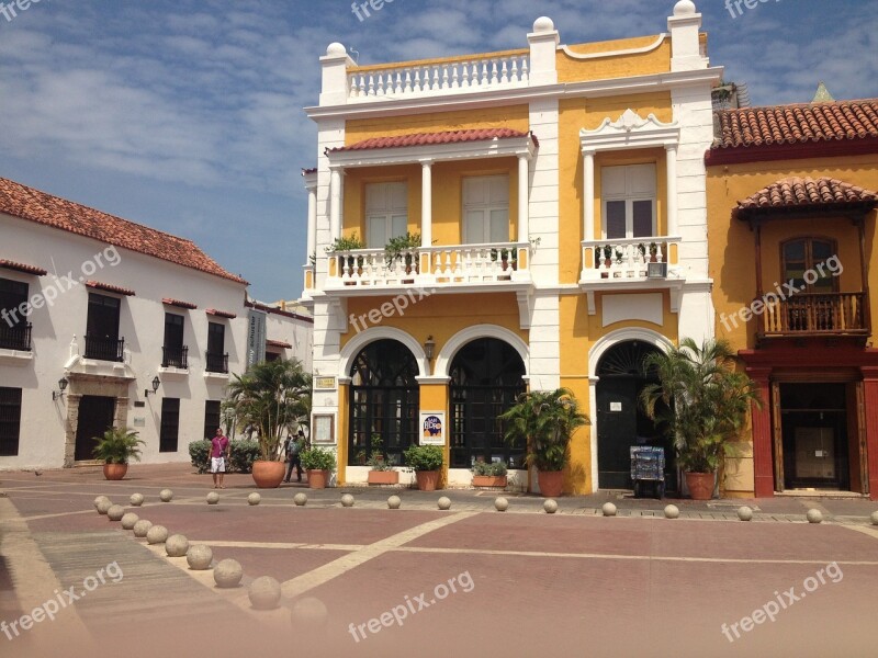 Cartagena Colombia Historic Centre Landscape Free Photos