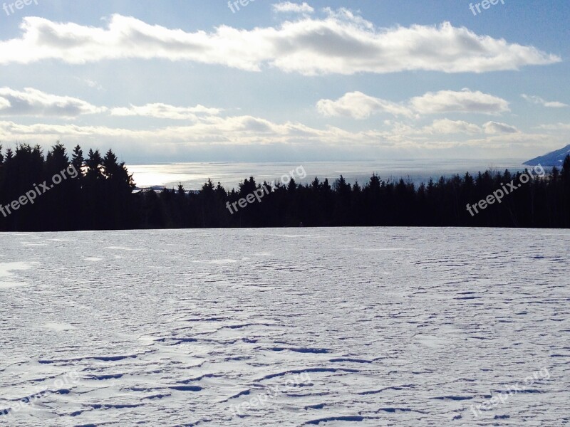 Winter Landscape Charlevoix Snow Free Photos