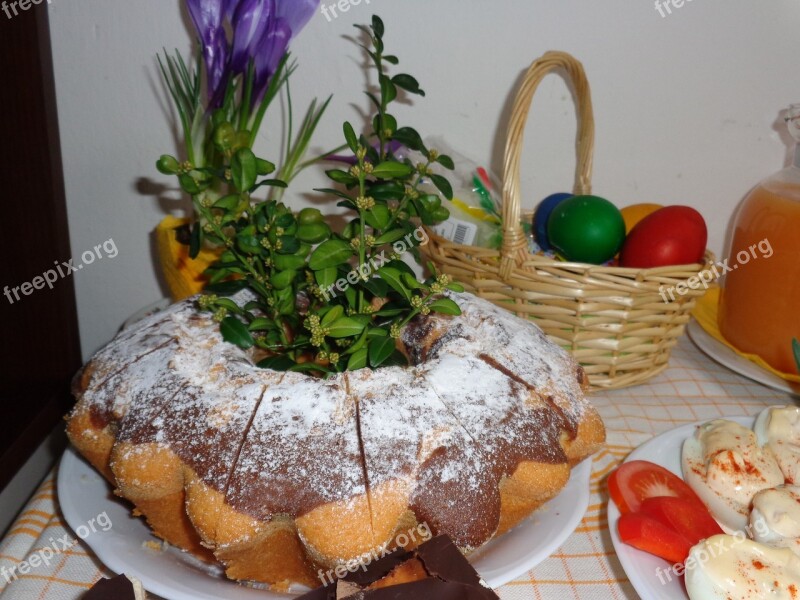 Easter Baba Easter Holidays Eating Bread