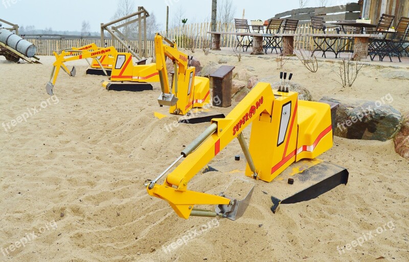 Playground Sand Game Devices Excavators Joy