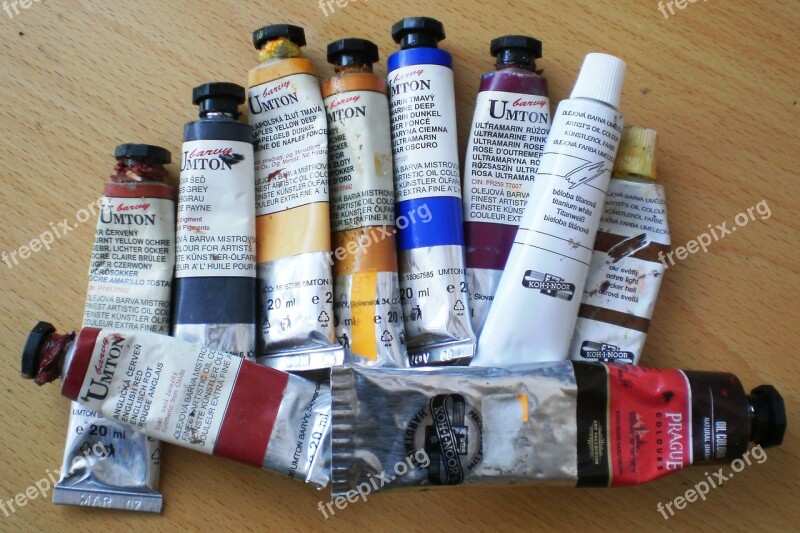 Paints Oil Tubes Color Artist