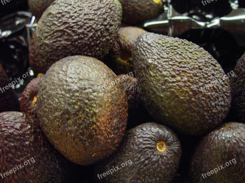 Avocados Green Ripe Fresh Healthy