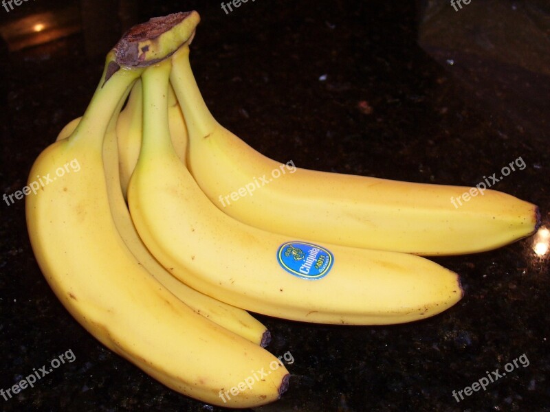 Bananas Fruit Bunch Healthy Food