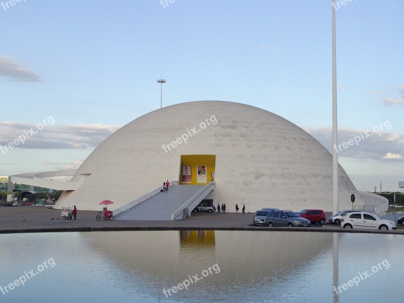 Architecture Brasilia Museum Free Photos