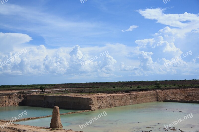 Cambodia Tonresap Lake Sky Cloud