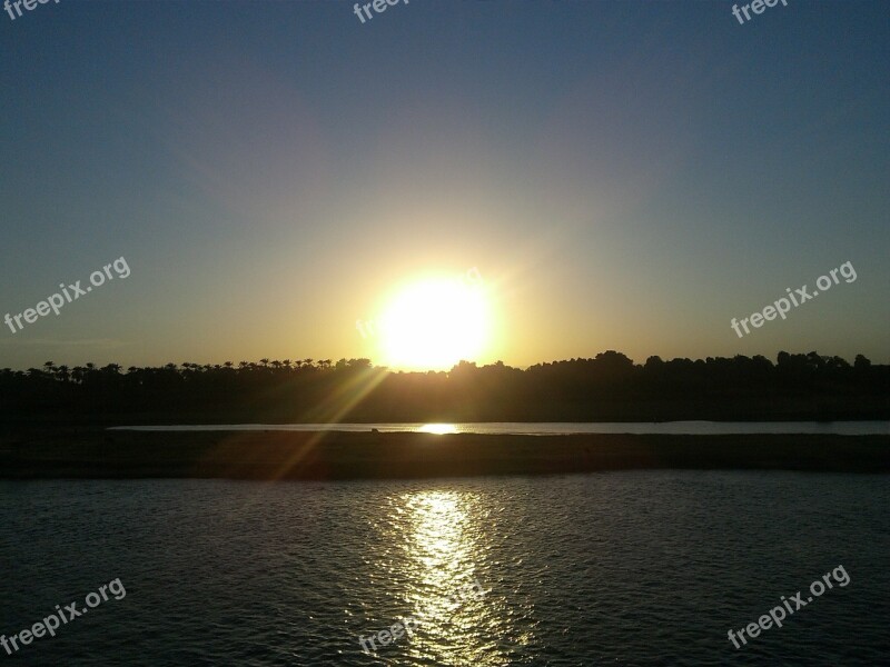 Sunset Nile Egypt Free Photos