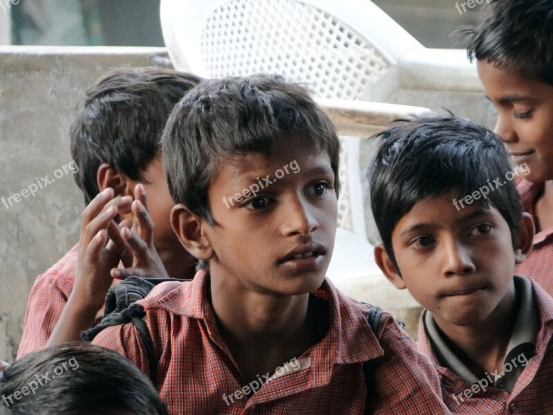 Children Students School Classroom India