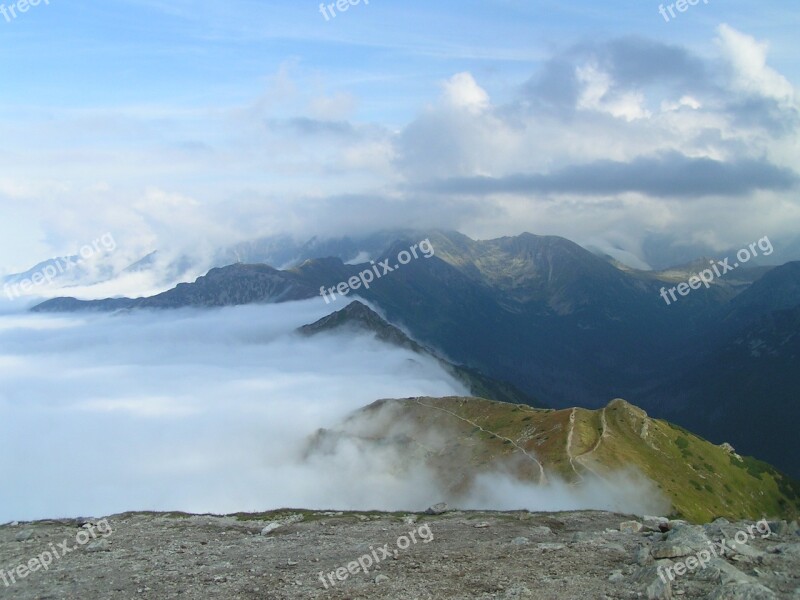 View Landscape Mountains Tatry Sky