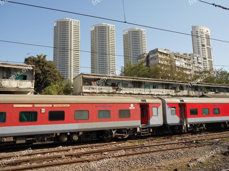 Train Railways Transport India Mumbai