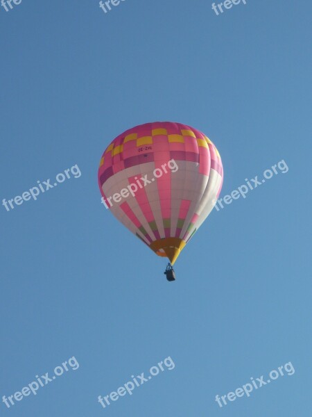 Hot Air Balloon Sky Balloon Colorful Blue